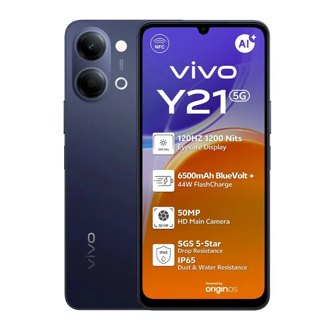 vivo Y21 5G 4GB+128GB Black_1