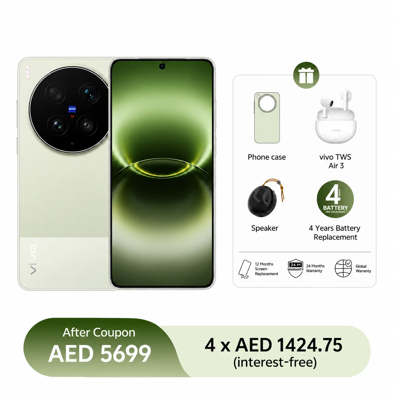 Green/16GB+512GB/Phone+Gifts+Warranty